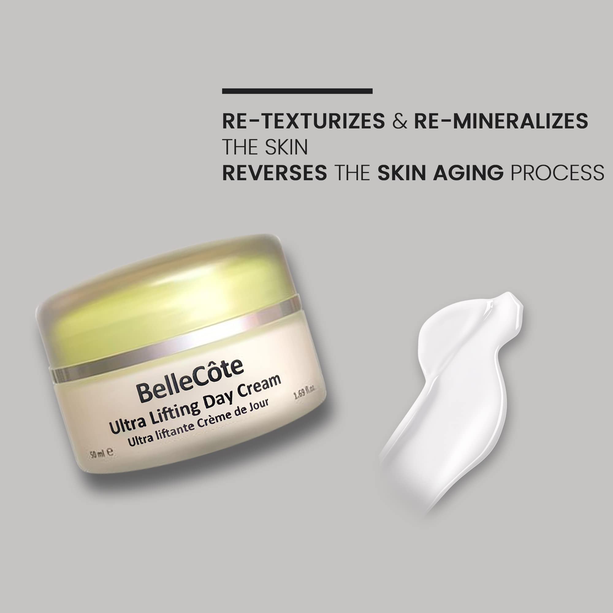 Caviar Ultra Lifting Day Cream - Anti Aging Face Moisturizer with Hyaluronic Acid, Peptides & Avocado Oil | Boosts Collagen, Reduces Wrinkles & Fine Lines | Hydrating Cream for Dry, Dehydrated Skin 1.6 fl oz | Perfect for Daily Skincare Routine & Mature Skin Care