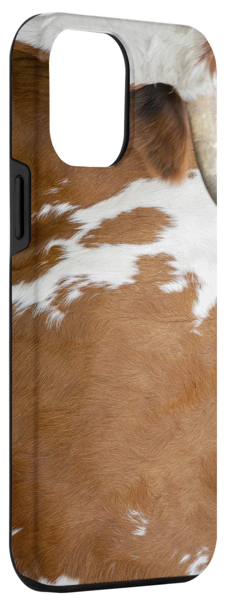 iPhone 12 Pro Max Case - Wildflower Cow Western Longhorn Brown Brindle Cowhide Print Design | Durable Protective Cover for Everyday Use, Travel & Outdoor Activities