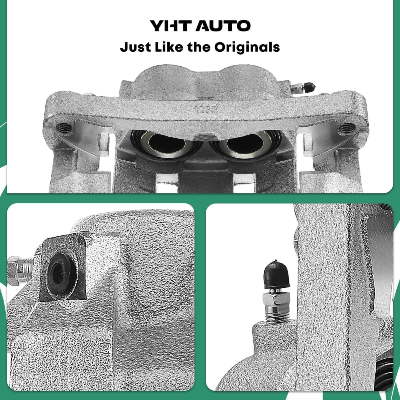 Set of 2 Front Brake Caliper Assembly for Ford Excursion 2000-2005 & F-250 F-350 Super Duty 1999-2004 - Perfect for Off-Roading, Towing & Heavy-Duty Performance