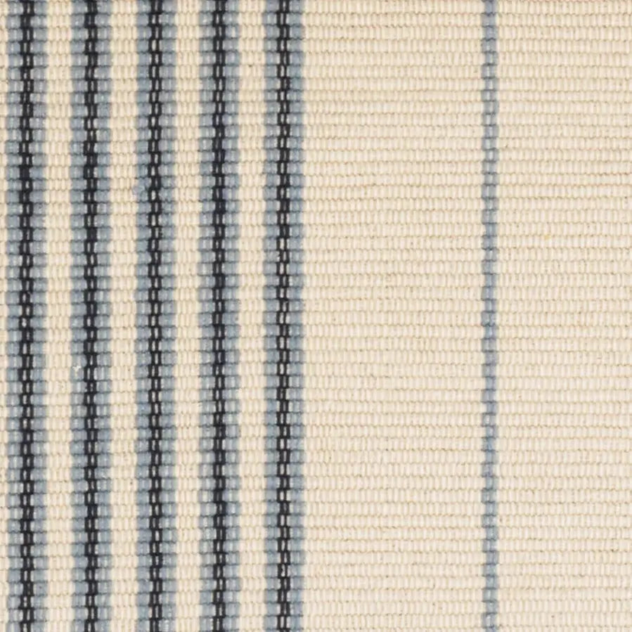 Dash & Albert Conway Blue Handwoven Cotton Rug - Stylish & Durable Area Rug for Living Room, Bedroom, or Office Decor