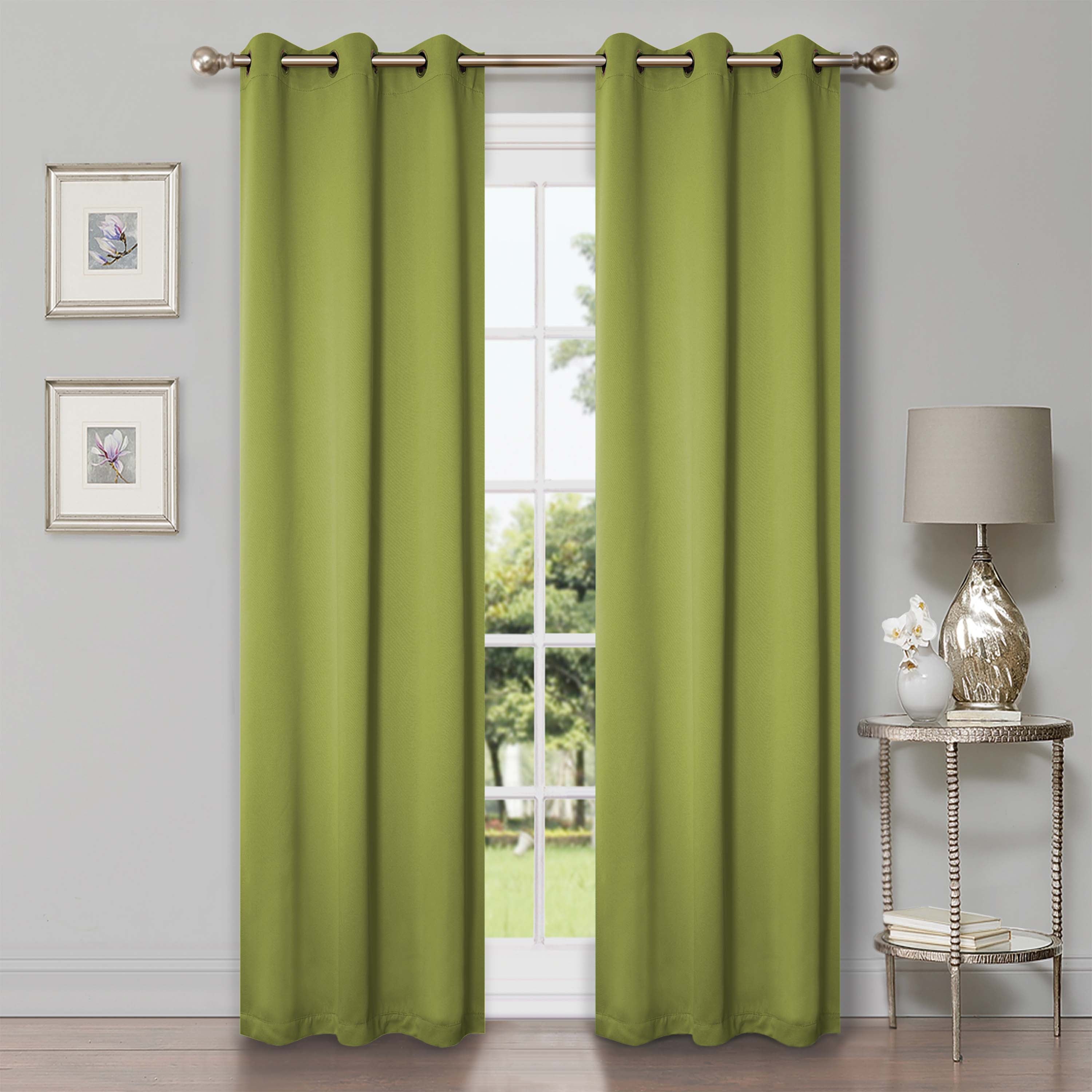 Blackout Curtains with Grommet Top - Solid Classic Modern Window Treatment for Bedroom & Living Room - Light Blocking & Noise Reducing