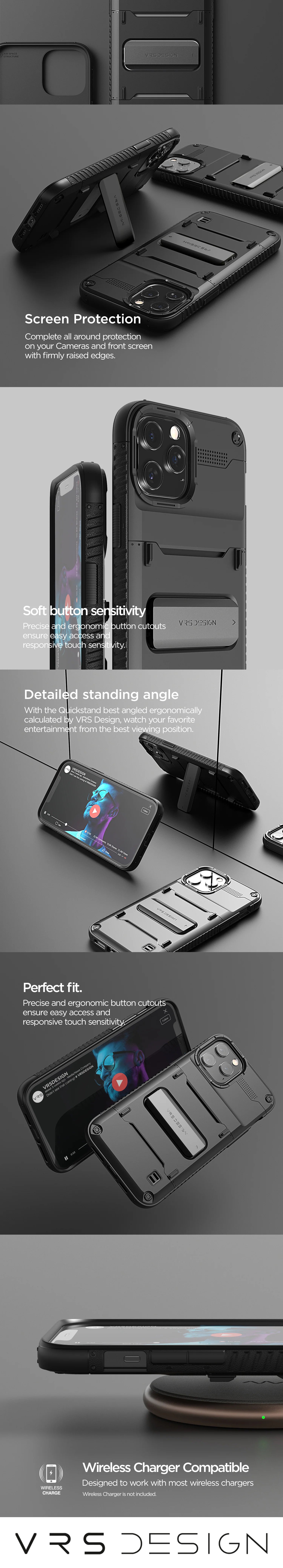 Original iPhone 12 Pro Max Case with QuickStand - Premium Protective Cover for Apple iPhone 12 Pro Max (6.7 Inch) - Perfect for Work, Travel, and Everyday Use