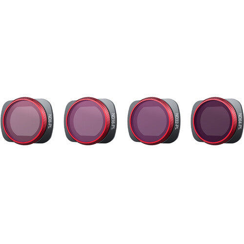PGYTECH ND/PL 4 Filter Set for DJI Osmo Pocket & Pocket 2 - Includes ND8/PL, ND16/PL, ND32/PL, ND64/PL - Perfect for Vlogging, Travel & Outdoor Photography