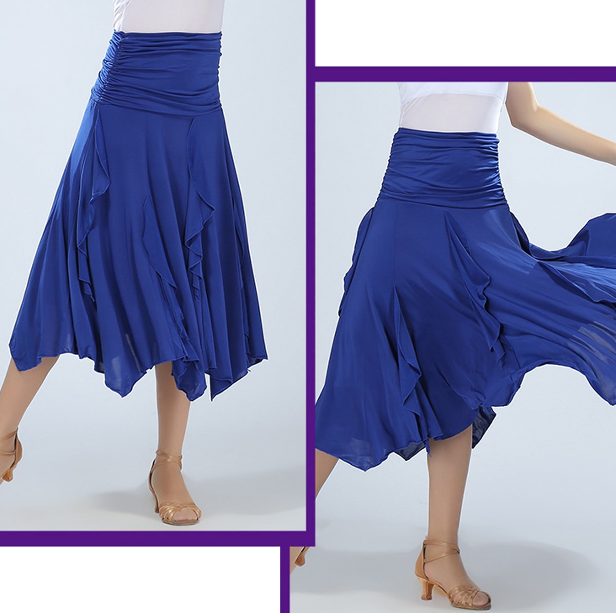 Elegant Ballroom Swing Long Skirts for Women - Perfect for Latin, Salsa & Swing Dancing - Formal Dances & Performances