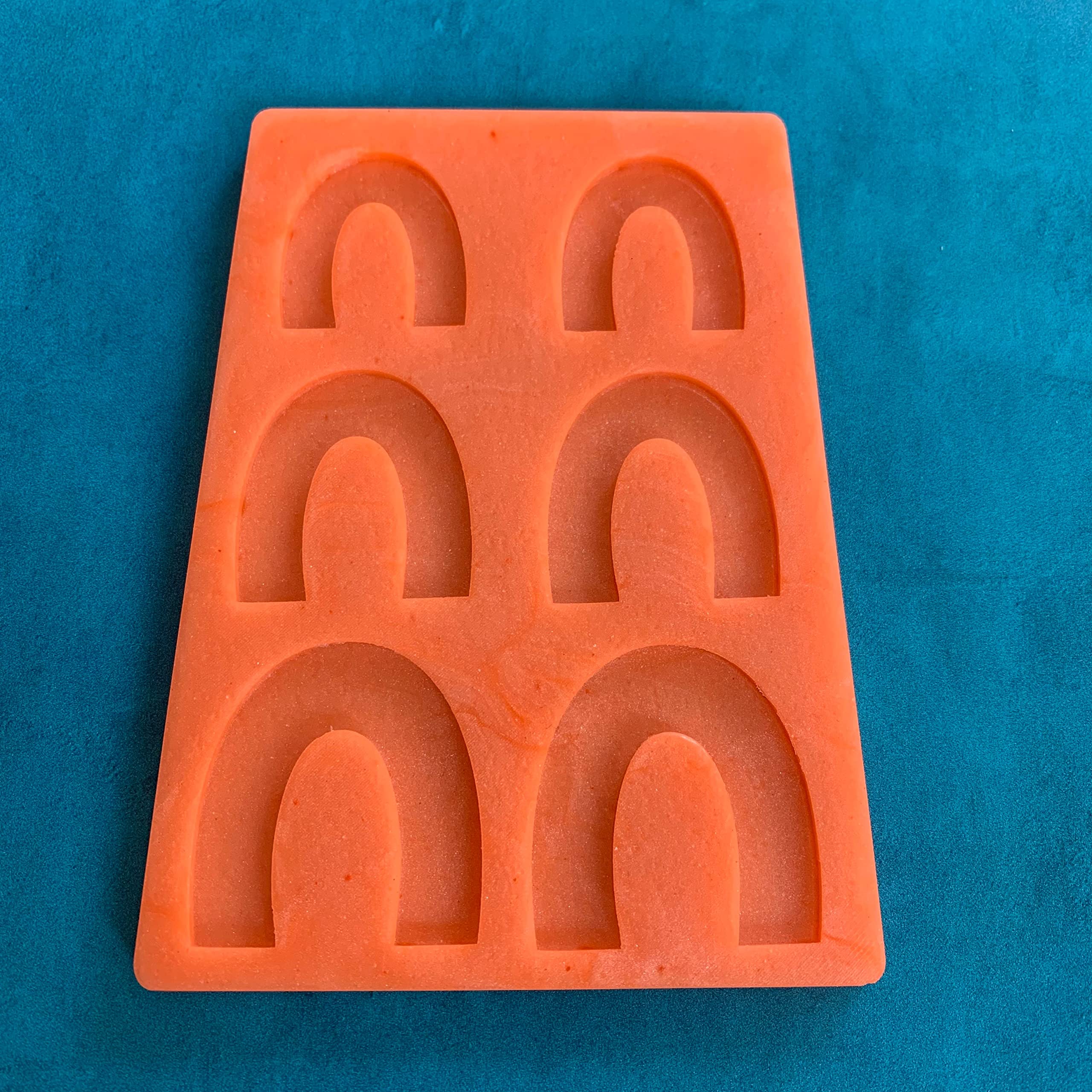 Polymer Clay U-Shape Earring Silicone Mold - DIY Rainbow Jewelry Making Tools & Supplies for Handmade Earrings, Pendants & Craft Projects | Perfect for TV Show Inspired Creations & Gift Making