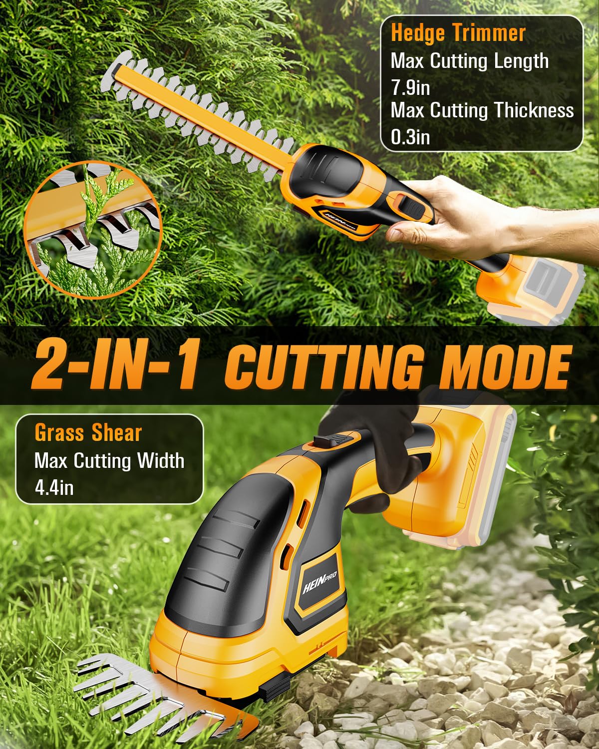 20V MAX Cordless Hedge Trimmer - DEWALT Battery Compatible (Battery Not Included) | Electric Lawn Trimmer for Yard, Garden & Lawn Care | Perfect for Shaping Bushes, Hedges & Landscaping