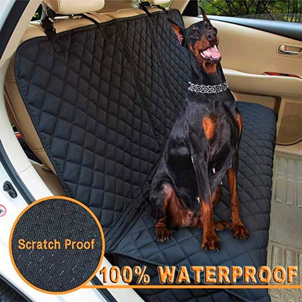 **Waterproof Dog Car Seat Cover - Non-Slip, Durable Pet Back Seat Protector with Side Flaps | Armrest Compatible for Most Cars, Trucks & SUVs | Perfect for Travel, Daily Commutes & Outdoor Adventures**