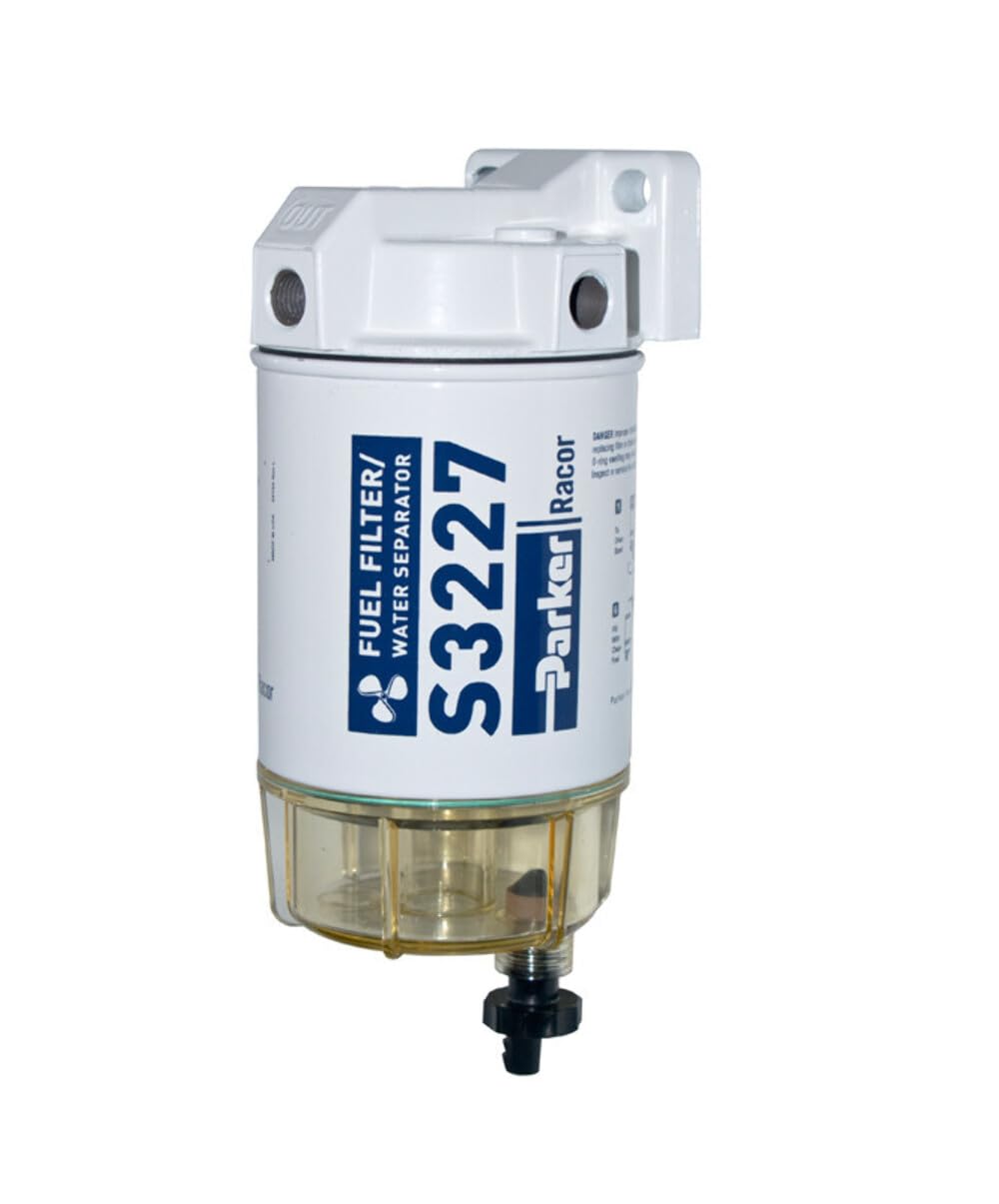 Racor 320R-RAC-01 Spin-On Fuel Filter Water Separator Complete Kit for Marine, RV & Heavy-Duty Trucks - High Efficiency Fuel Filtration System