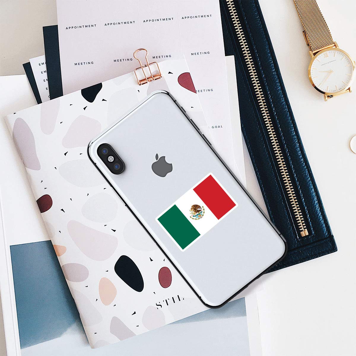Mexico Flag Stickers - 2.5 Inch Vinyl Decals for Laptop, Phone, Tablet - Durable Mexican National Symbol Decals - Perfect for Travel Lovers, World Cup Fans & Patriotic Decor
