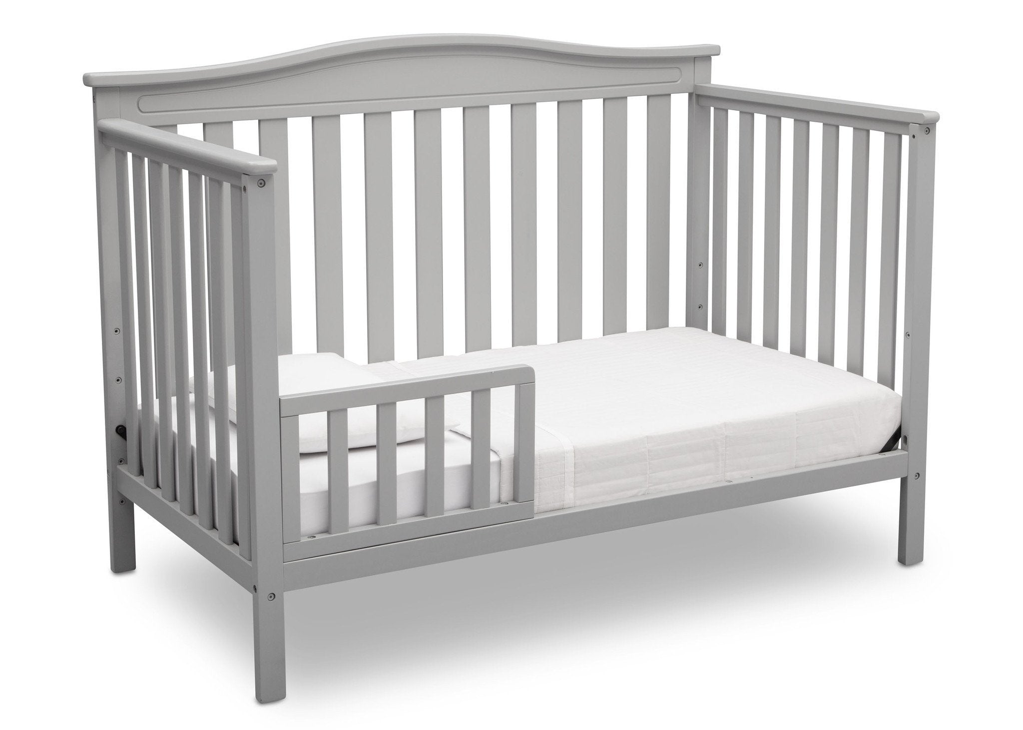 4-in-1 Convertible Baby Crib with Toddler Bed - White Nursery Furniture for Newborn to Kids Room | Perfect for Daycare, Nursery & Bedroom Decor