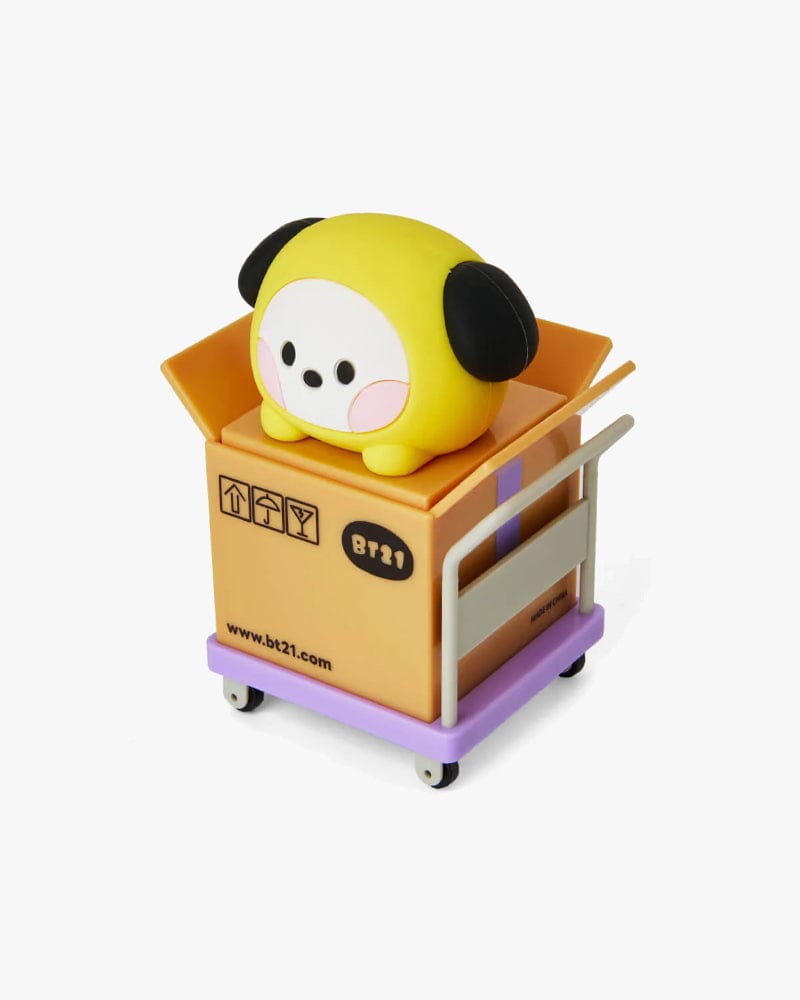 BT21 CHIMMY Mini Privacy Rolling Stamp - Self-Inking Address Stamp for Mail, Envelopes & Packages - Perfect for Personal & Office Use