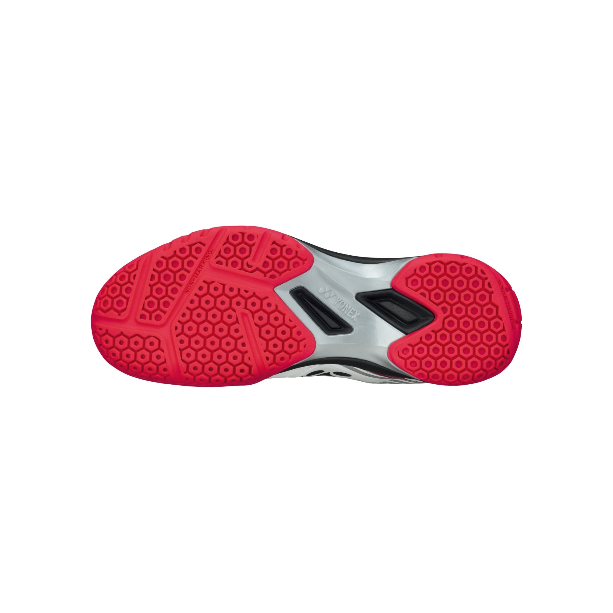 Yonex Power Cushion SHB65X3 Unisex Badminton Court Shoes - White/Red - Lightweight & Comfortable for Indoor Sports & Training