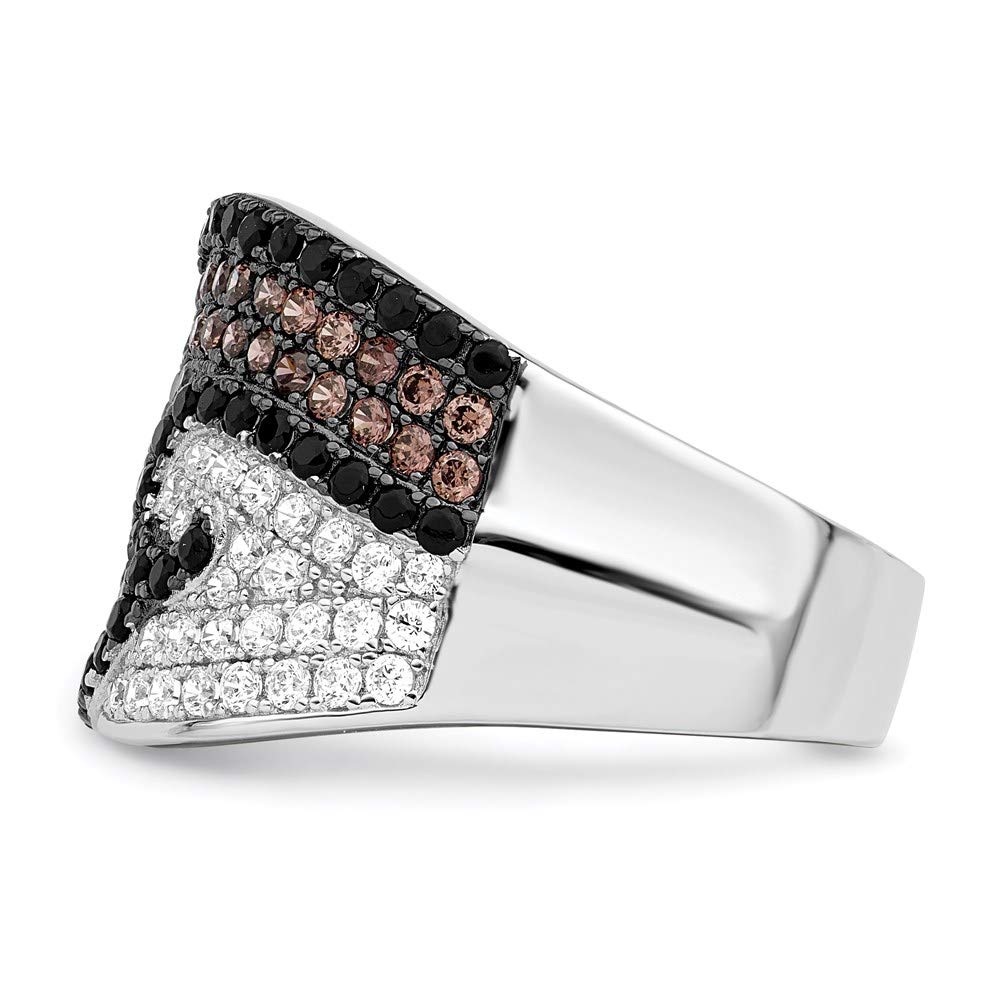 925 Sterling Silver Cubic Zirconia Ring for Women - Sparkling Embers Design Fine Jewelry, Elegant Gift for Her (Perfect for Anniversaries, Birthdays & Special Occasions)