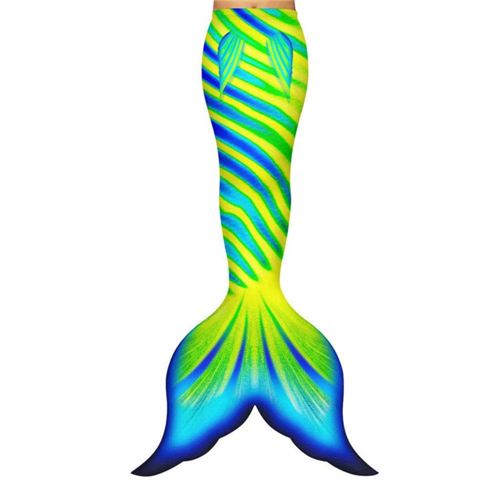 Mermaid Swimsuit with Monofin Tail for Girls & Adults - Swimwear for Pool, Beach & Role Play - Perfect for Swimming, Bathing & Costume Parties (Color-I, Tailored Size)