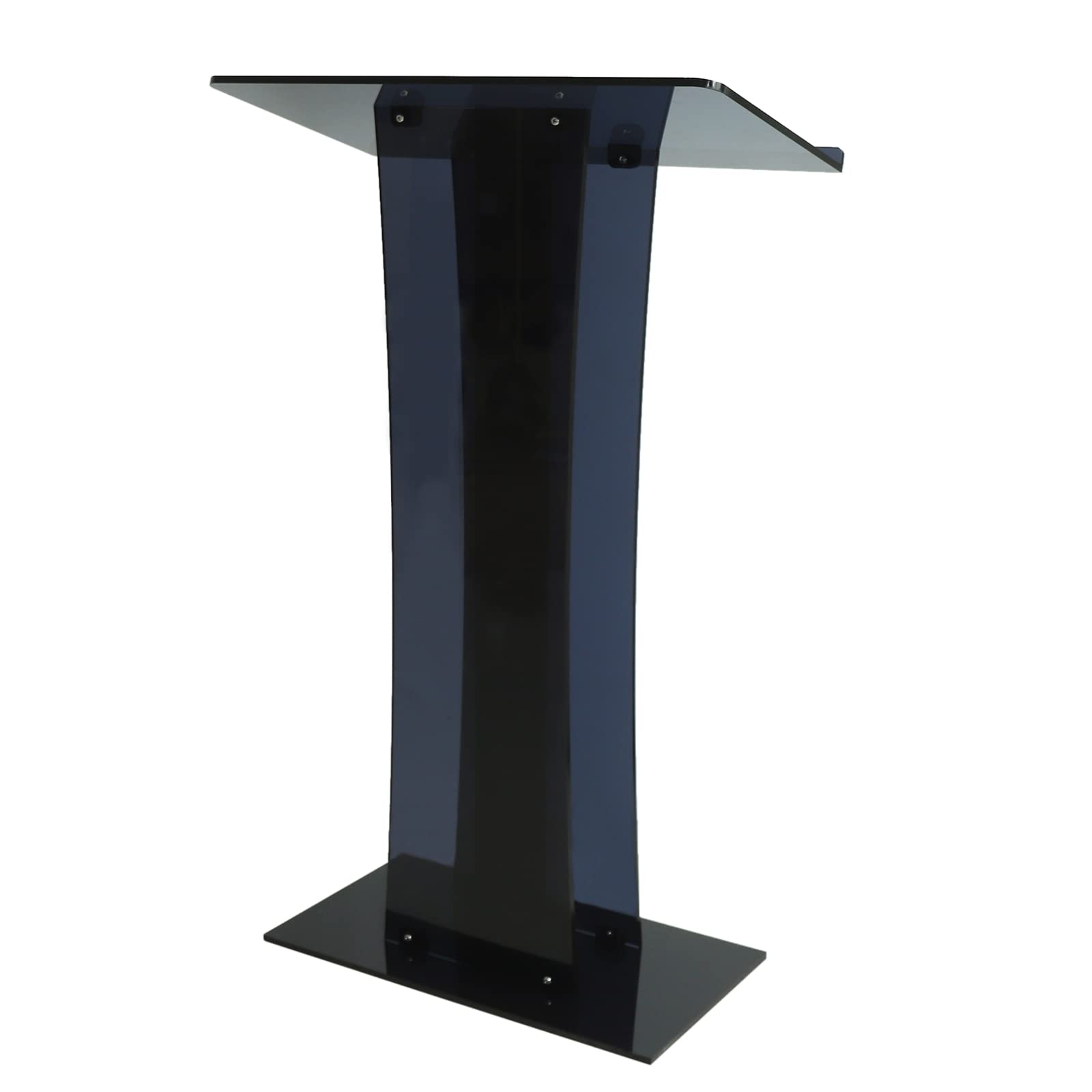 Clear Acrylic Podium Stand - Modern Plexiglass Lectern for Church, School & Events - Lightweight & Durable Display Pulpit for Presentations & Ceremonies