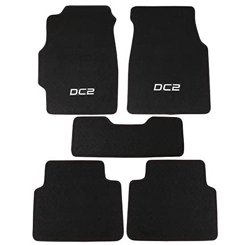 Black With DC2 Logo & Red Stitching