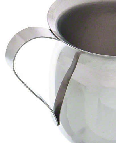Update International 8 Oz Bell Creamer - Stainless Steel Creamer Pitcher with Handle for Coffee, Tea, Milk - Perfect for Restaurants, Cafes & Home Use