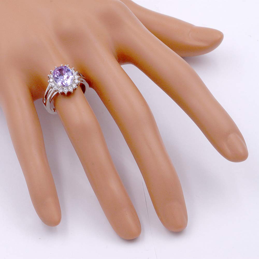 Elegant Oval & Round CZ Rings for Women - Wedding, Engagement, Party & Cocktail Jewelry - Statement Fashion Rings Size 5-10 - Perfect for Bridal, Anniversary & Special Occasions