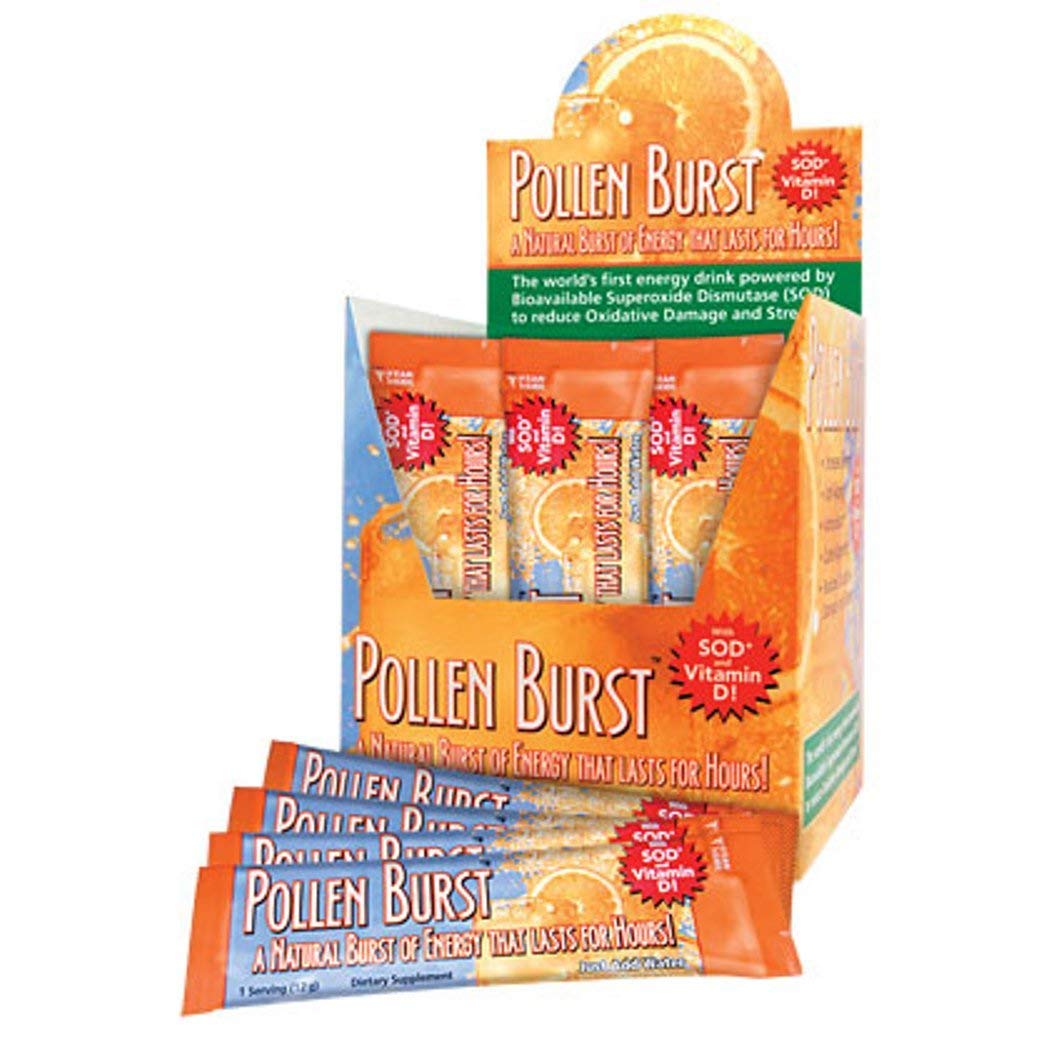 Projoba Pollen Burst Youngevity Energy Drink - 2 Boxes (60 Servings Total) - Natural Energy Booster for Workouts & Focus - Worldwide Shipping