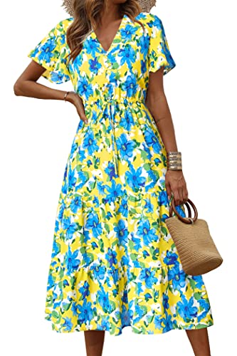 Yellow Blue Floral