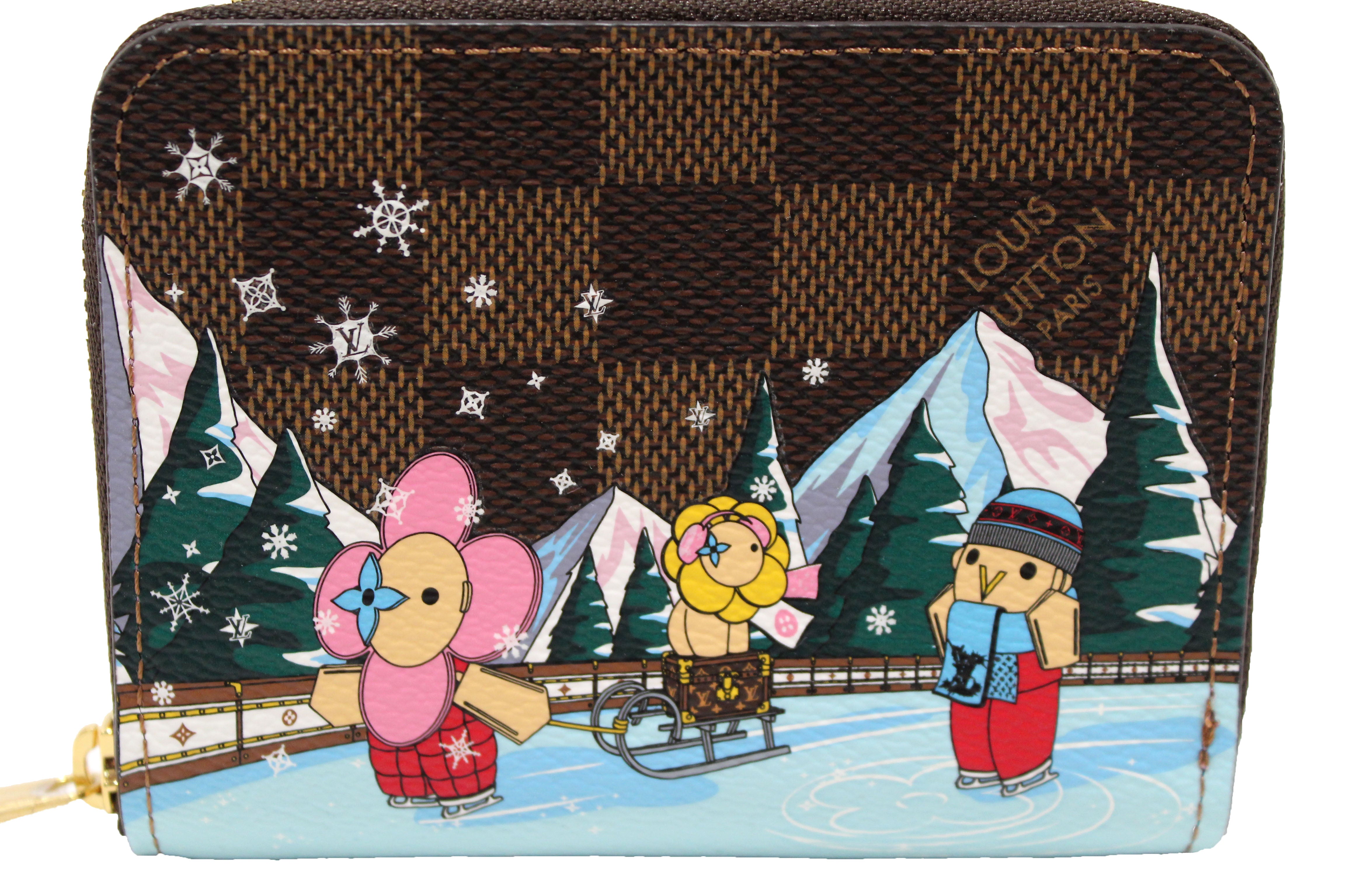 Authentic Louis Vuitton 2023 Limited Edition Christmas Alpine Vivienne Monogram Zippy Coin Wallet - Perfect Holiday Gift & Luxury Accessory for Travel, Parties & Everyday Use
