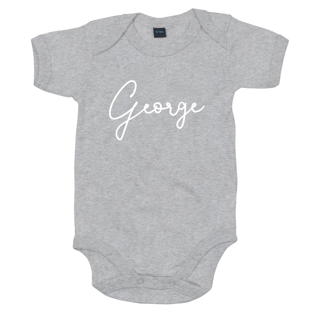 Personalized Baby Vest with Classic Script Name - Soft Cotton Infant Bodysuit for Newborns & Toddlers - Perfect for Photo Shoots, Gifts & Everyday Wear (MRK X)