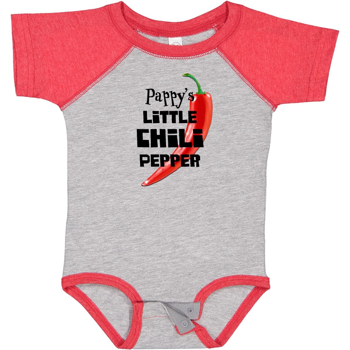 Inktastic Pappy's Little Chili Pepper Baby Bodysuit - Cute Infant Onesie for Boys & Girls - Perfect for Family Photos, Holidays & Everyday Wear