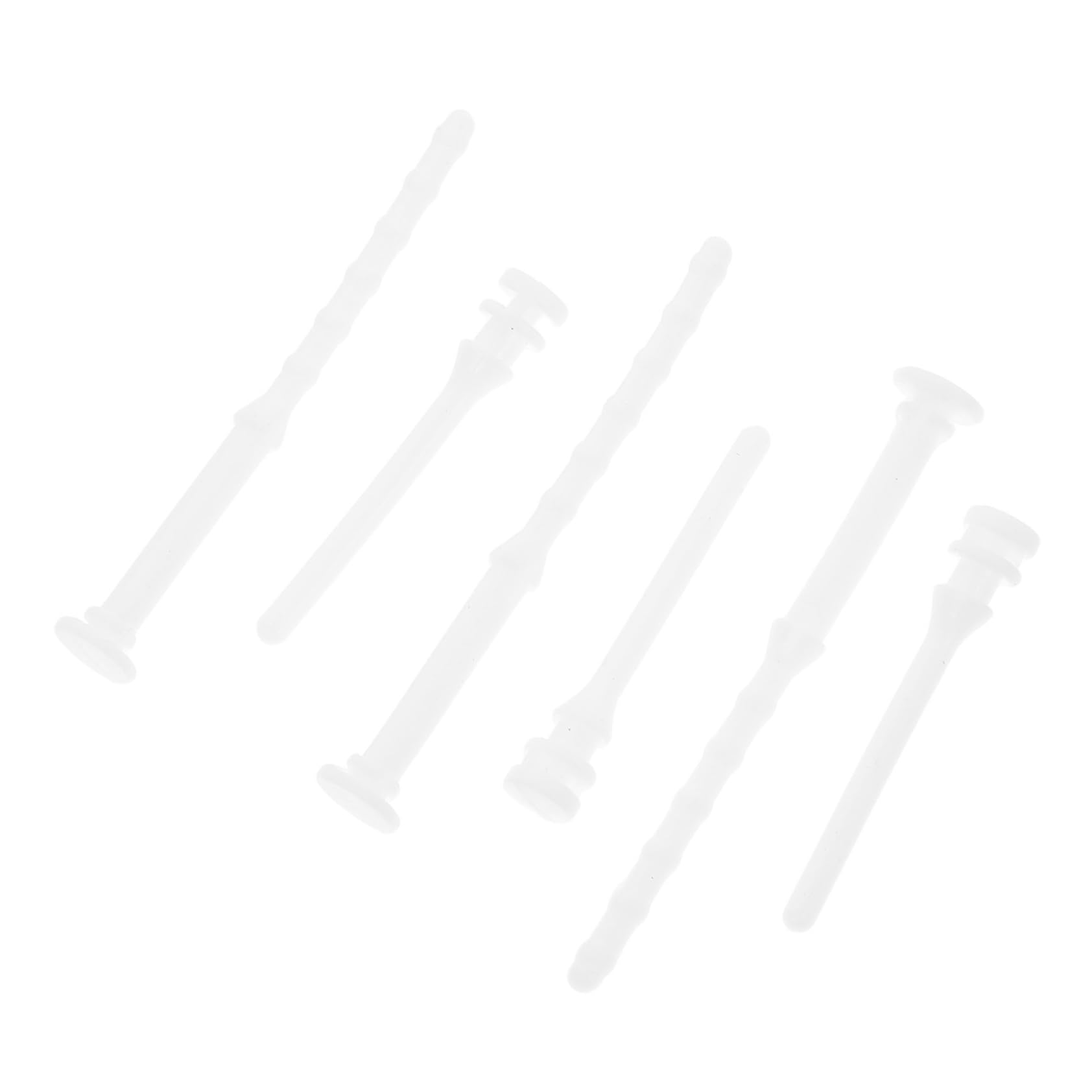 GLEAVI 60 Pcs Computer Case Glue Nails Rivets Kit - Anti-Vibration Fan Mounting Screws, Noise Absorption Pins for PC Case, Shockproof Silicone Rubber Pins (White) | Perfect for PC Building, Case Modding & Quiet Computer Setup