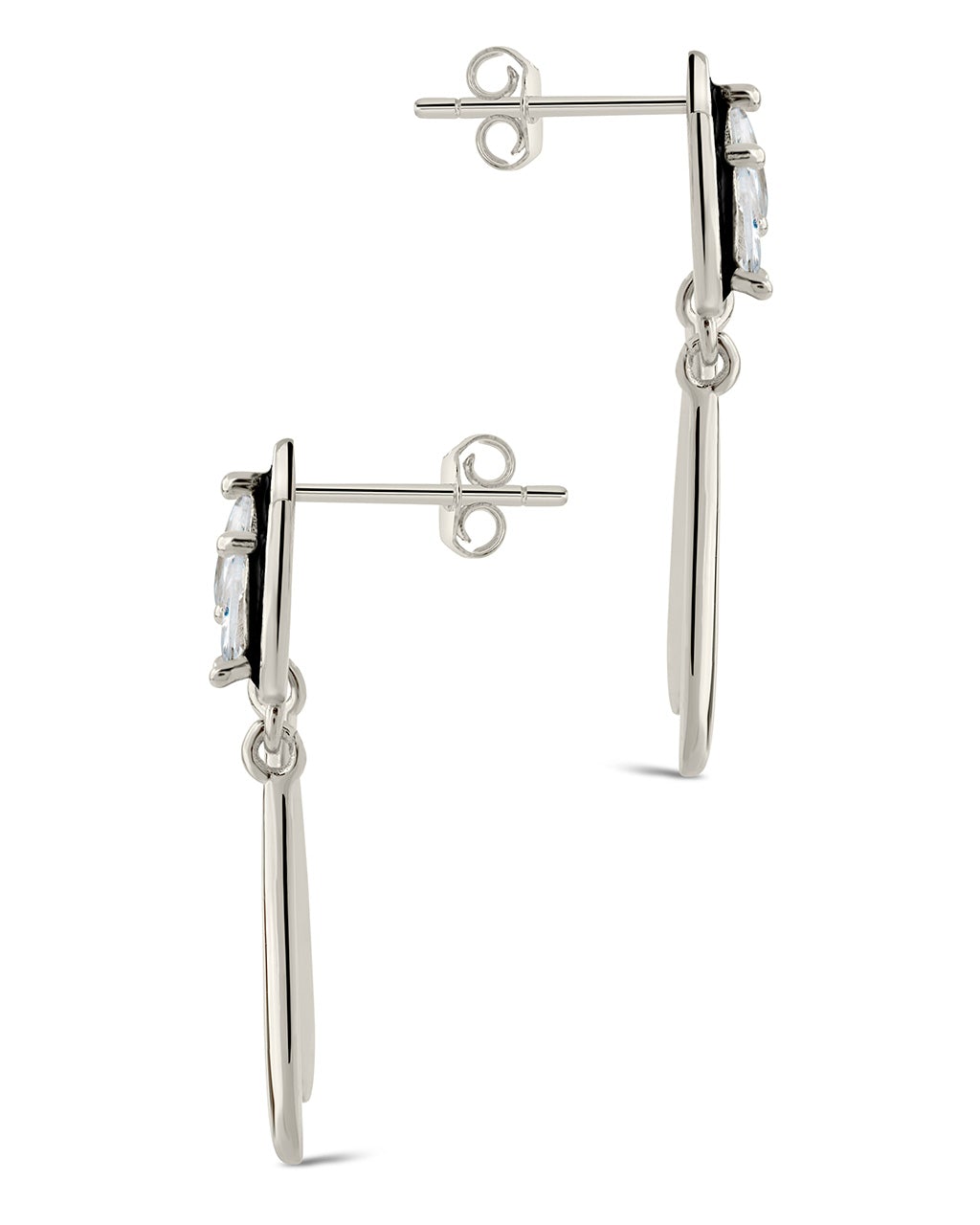Nyx CZ & Enamel Dangle Earrings for Women - Elegant Bohemian Jewelry for Party, Wedding & Everyday Wear