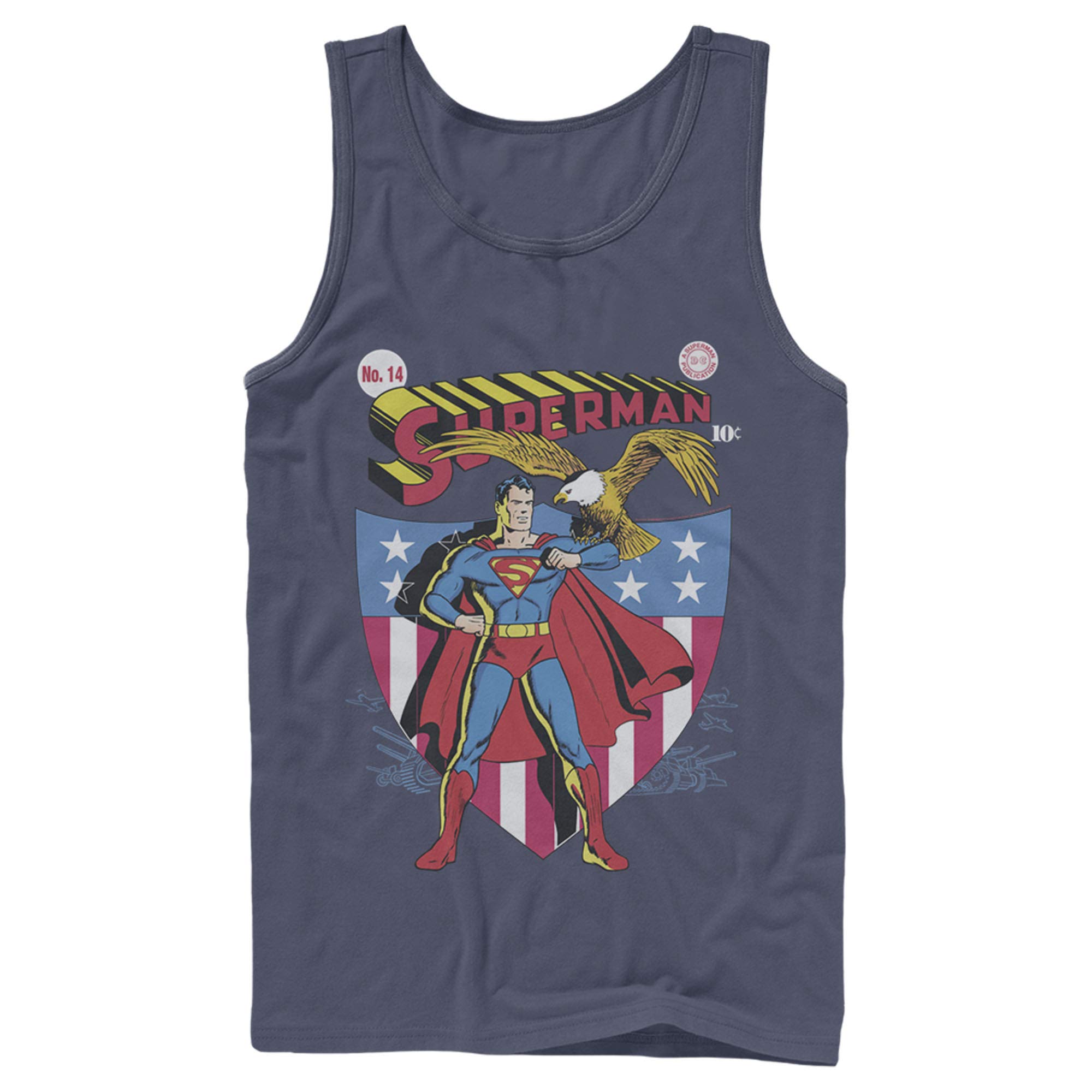 Men's Superman Tank Top - American Hero Graphic Tee for Casual Wear