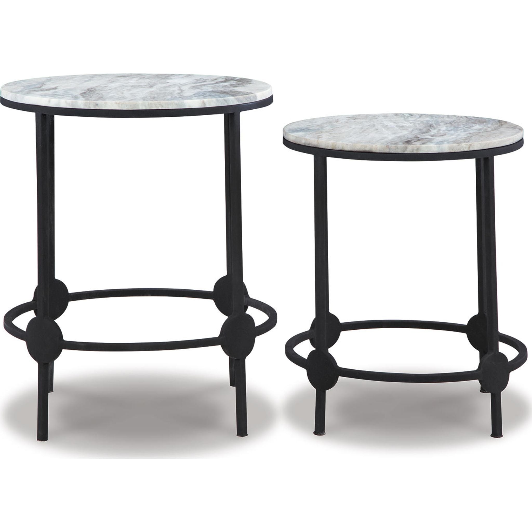 Beashaw Modern Accent Table - Stylish Side Table for Living Room, Bedroom & Office - Small End Table with Sturdy Metal Base - Perfect for Home Decor & Coffee Table Use