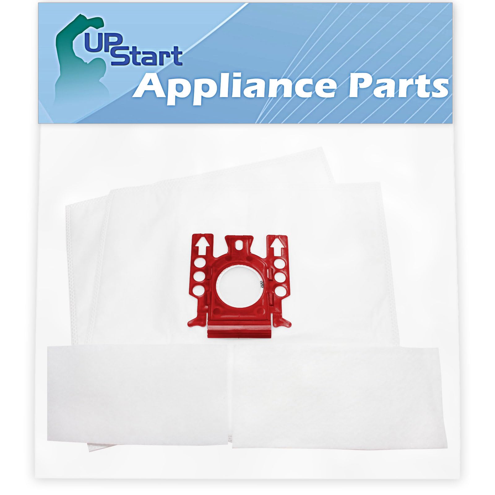 UpStart Battery 2 Replacement Vacuum Bags for Miele Solaris Electro Plus S514 - 2 Micro Filters Included - Compatible with Miele Type FJM Vacuum Bags | Perfect for Home Cleaning & Pet Hair Removal