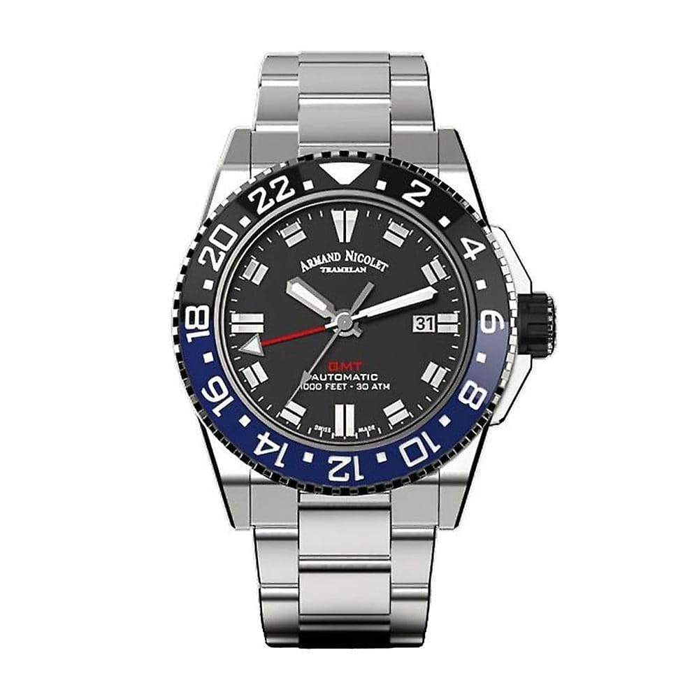 Armand Nicoet A487AGN NR MA2481AA Men's Luxury Watch with Additional Black Silicone Strap - Perfect for Business, Casual & Formal Occasions