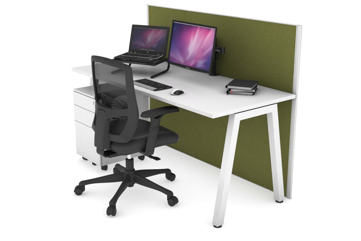 Horizon Quadro A Legs Office Desk - 1600L x 700W Modern Workstation for Home & Office - Perfect for Remote Work, Study & Professional Workspaces