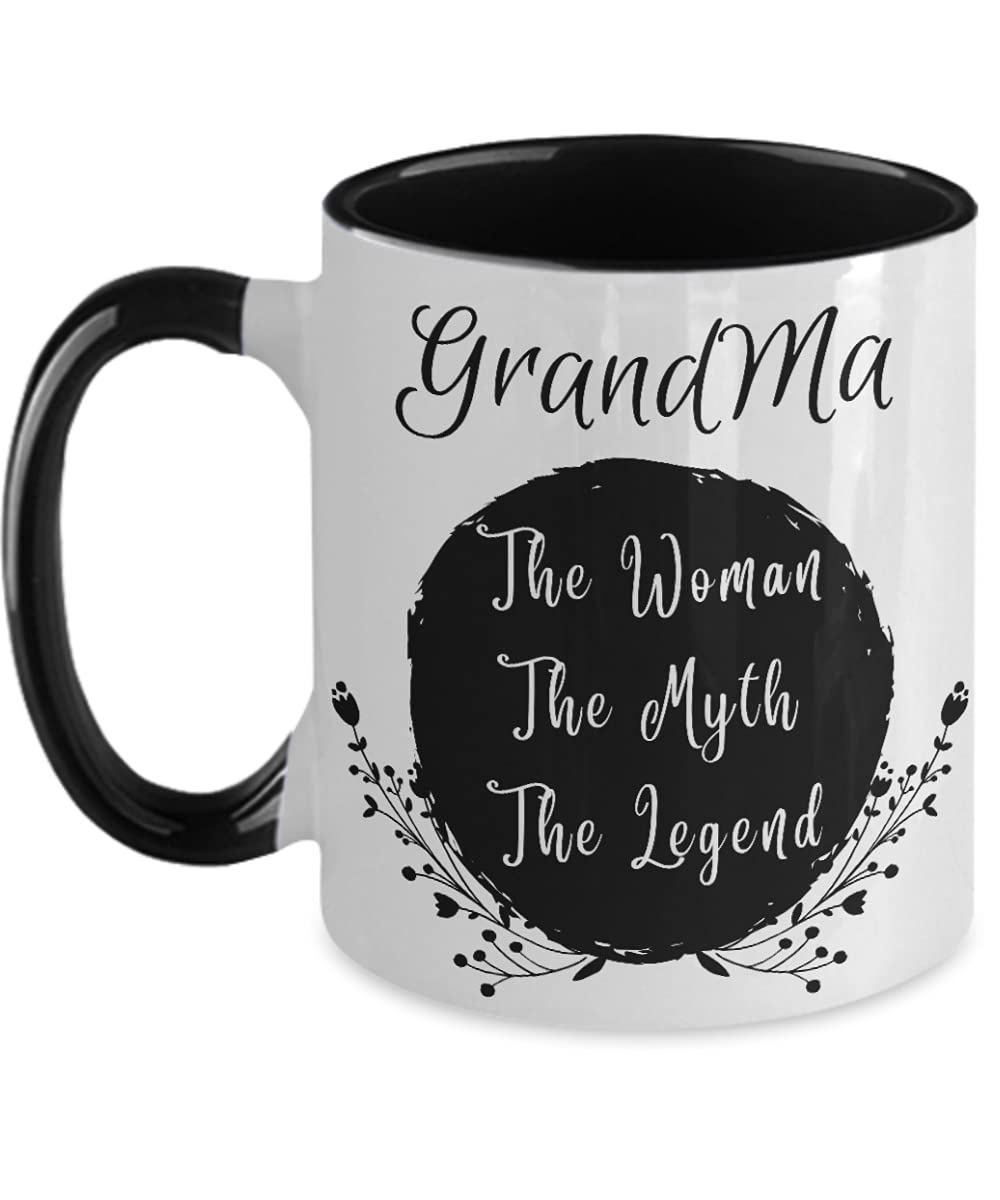 Best Grandma Gift - 11oz Double-Sided Ceramic Coffee Mug for Grandma's Birthday, Mother's Day & Holidays - Perfect for Tea, Coffee & Hot Drinks at Home
