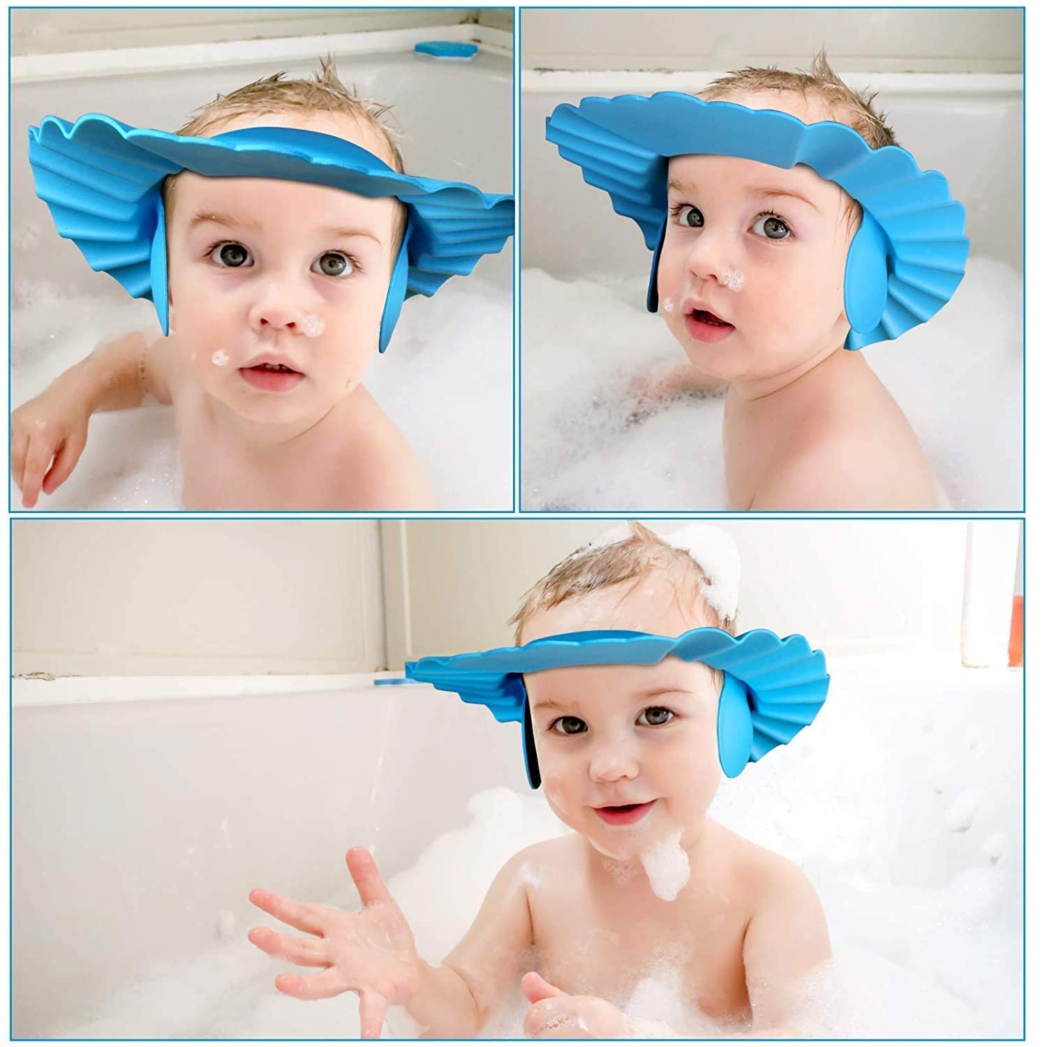 ORBIT HOUSE Adjustable Baby Shower Cap - Soft & Safe Bathing Hat for Infants & Toddlers - Perfect for Hair Washing, Bath Time & Water Play
