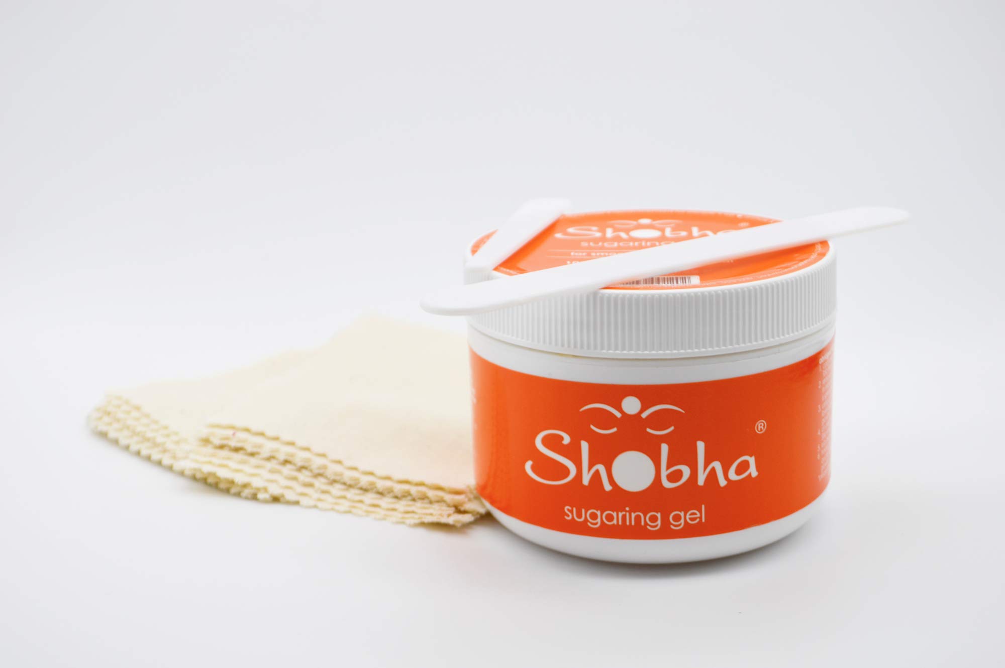 Shobha Professional Sugaring Hair Removal Kit - All-Natural Salon Formula Wax, Reusable Muslin Strips & Spatulas - Gentle Alternative to Waxing for Legs, Bikini & Face - At-Home & Salon Use