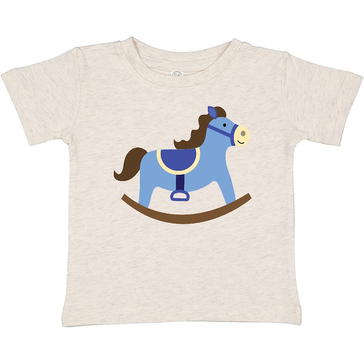 Inktastic Rocking Horse Baby Boy T-Shirt - Cute & Comfortable Cotton Tee for Infants & Toddlers - Perfect for Playtime, Daycare & Family Photos