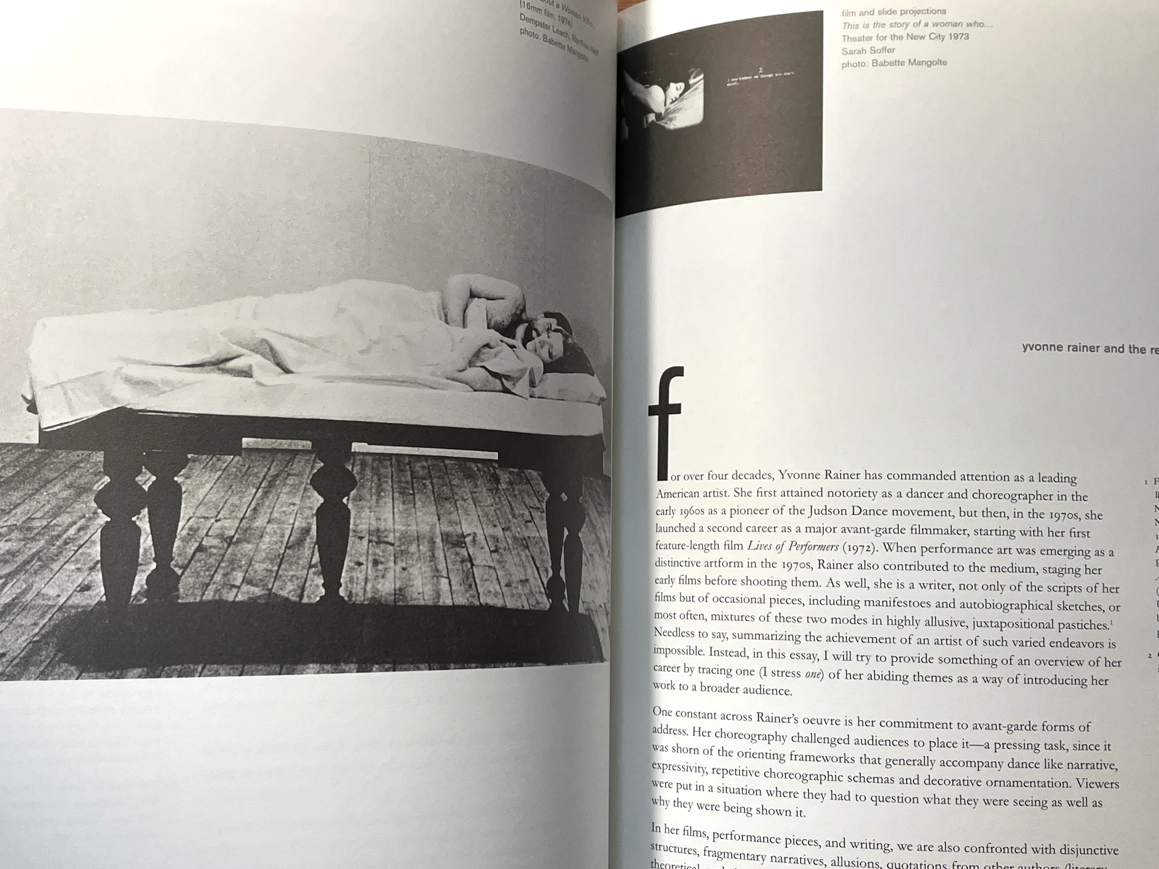 Yvonne Rainer: Radical Juxtapositions 1961-2002 - 2003 SC Art Book | Dance & Performance Art History | Perfect for Modern Art Collectors and Dance Enthusiasts