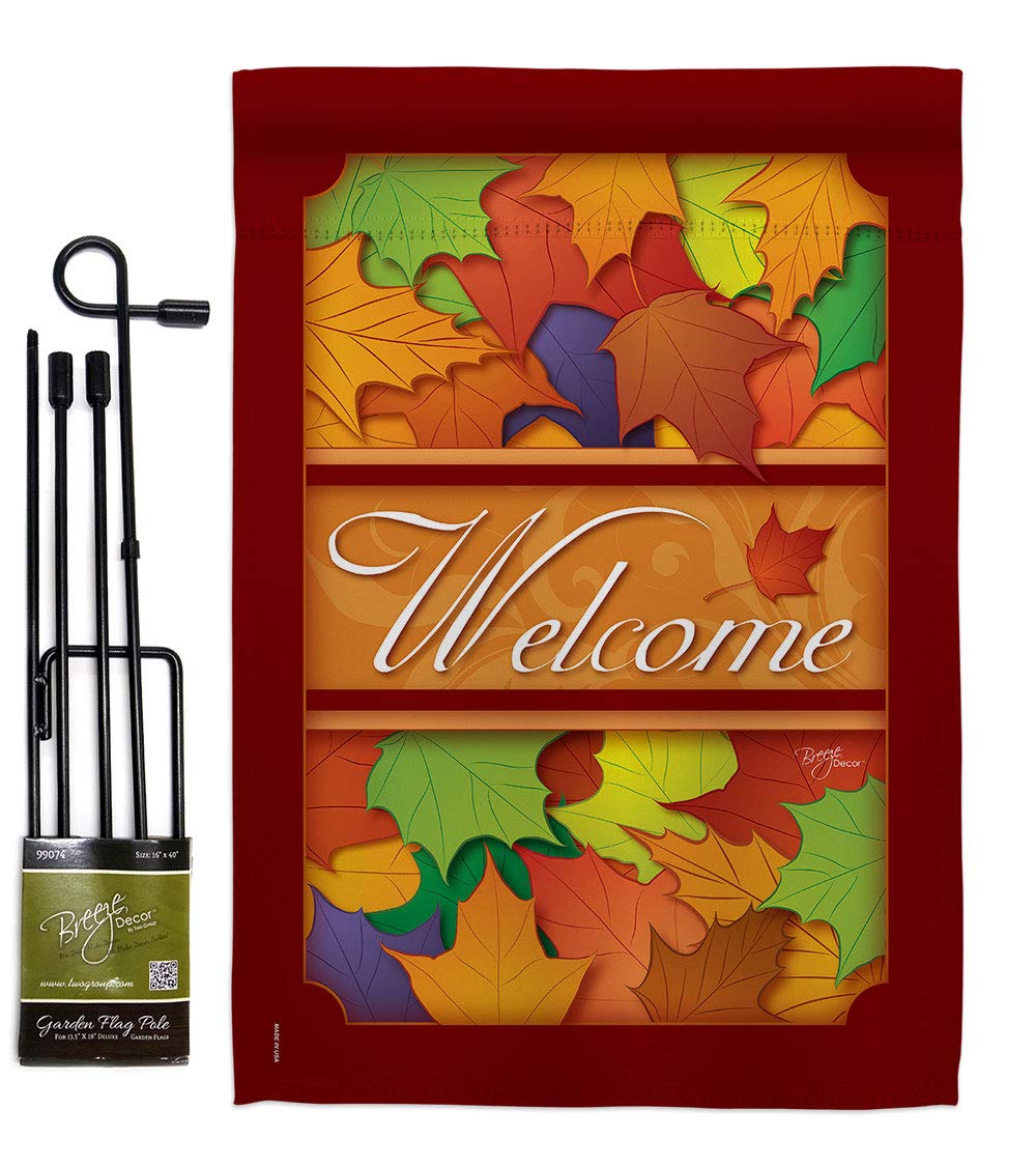 Fall Harvest Garden Flag Set - 13x18.5