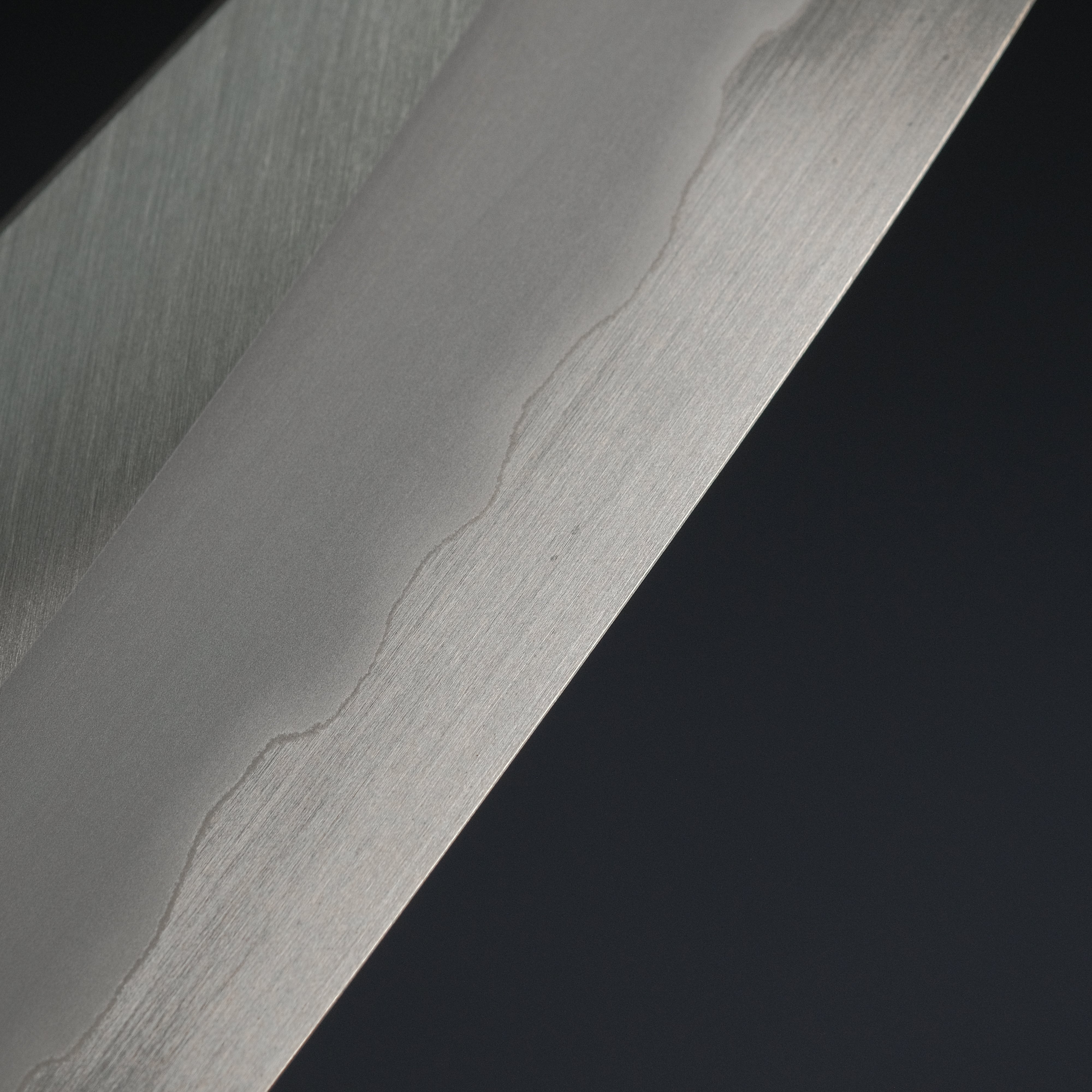 Hitohira Tanaka Kyuzo Blue #1 Stainless Clad Gyuto 210mm Japanese Chef Knife - Taihei Makassar Ebony Handle | Professional Kitchen Knife for Sushi, Meat Cutting & Food Preparation | Premium Discounted Chef's Knife