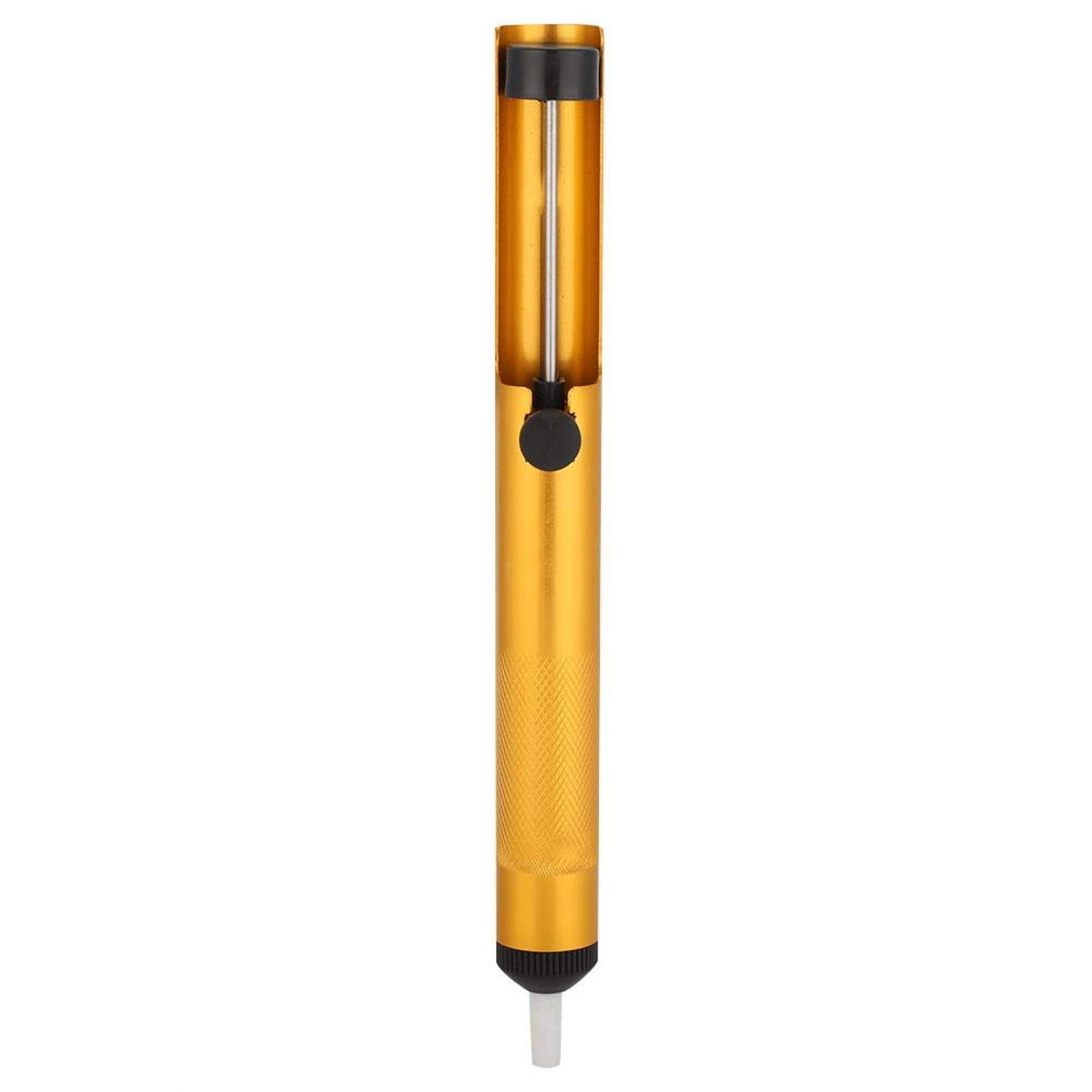 3Pcs Manual Desoldering Pump - Solder Suction Tool with Gold Aluminum Tip for Electronics Repair, PCB Soldering & DIY Projects