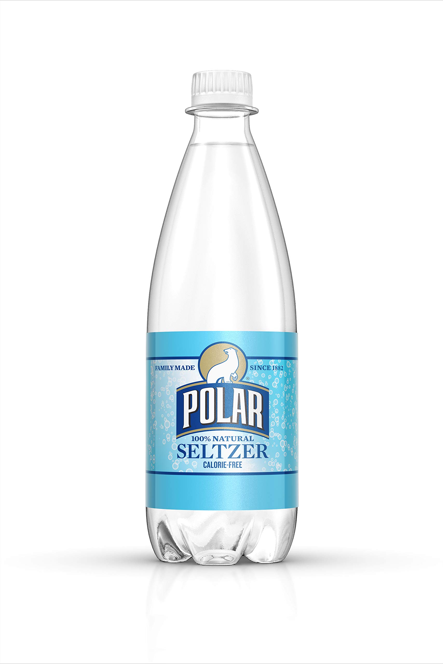 Polar Beverages Seltzer Original Sparkling Water - 20 Fl Oz (Pack of 24) | Refreshing Zero Calorie Drink for Parties, Office & Home Hydration