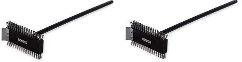 Ultimate Broiler Master Grill Brush - Heavy Duty Stainless Steel Bristles & Scraper - 30.5