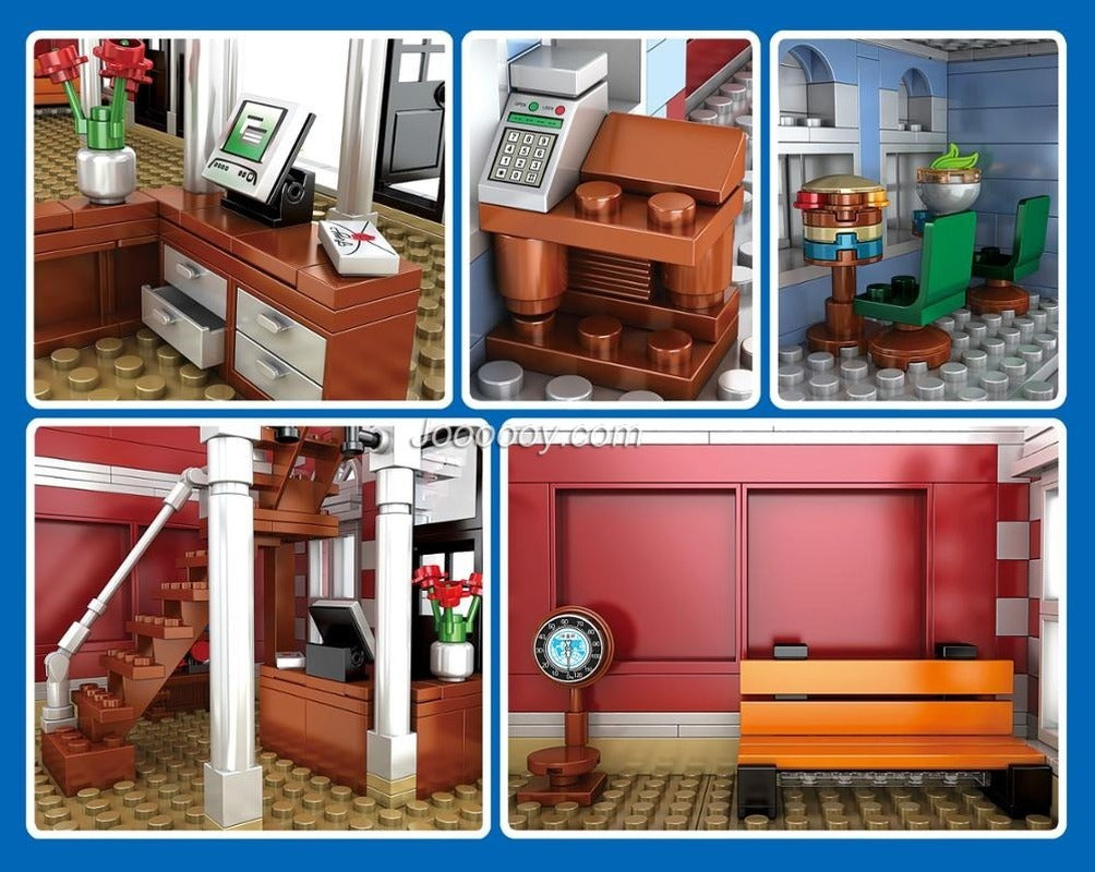 3132pcs MOULDKING 11004 The Station of The Dreamland Building Blocks Set - Creative Construction Toy for Kids & Adults, Perfect for Home Decoration & Gift Giving