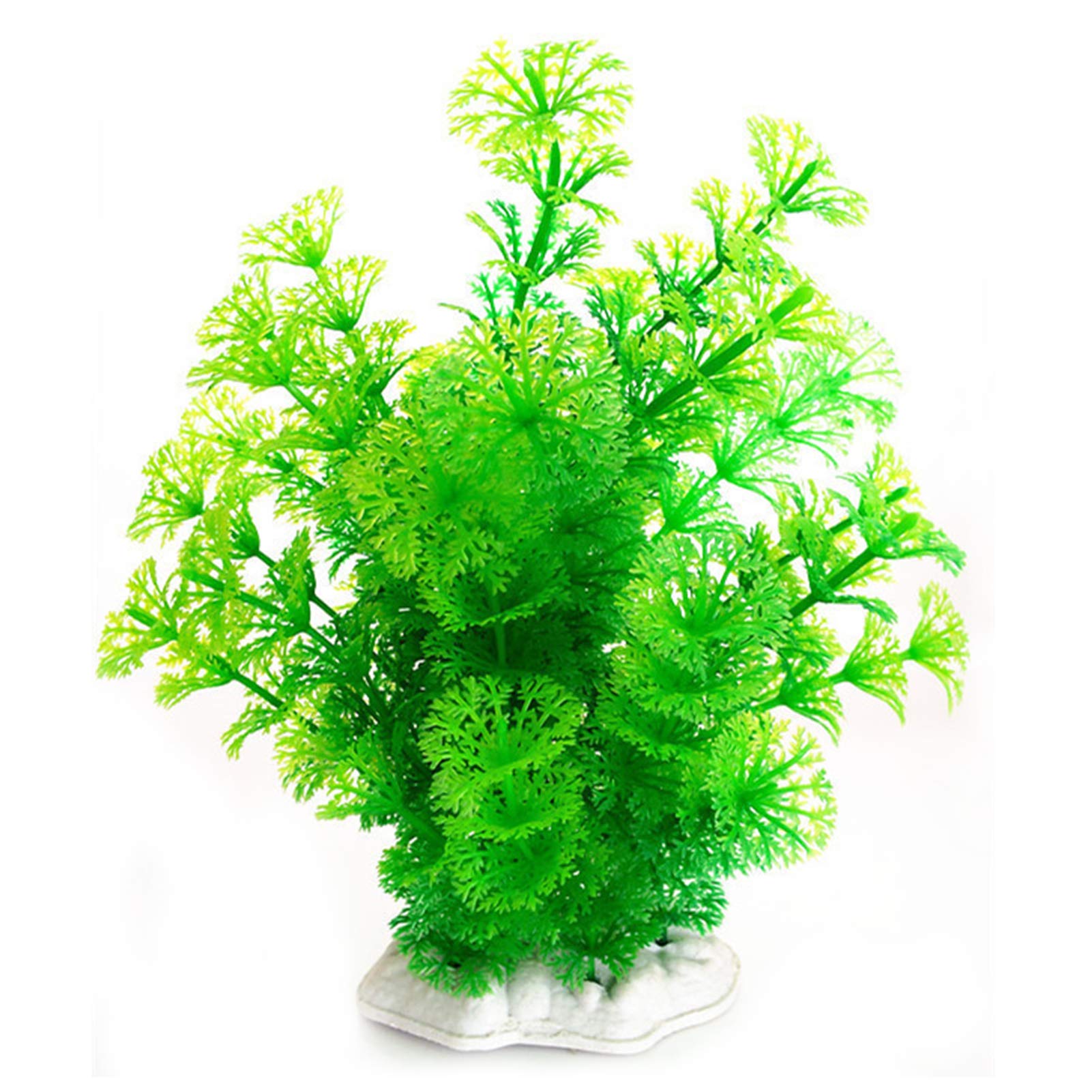 LOadSEcr Artificial Plants for Aquarium - Plastic Fake Water Plants, Fish Tank Decor, Rockery Landscaping - Realistic Green House Decor for Bathroom, Living Room, Office (Set of 12) - Perfect for Home Decor, Fish Tank Accessories & Terrarium Design