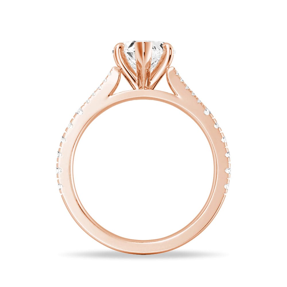 Heart Shaped Split Shank Moissanite Engagement Ring - 1.5ct D Color VVS1 Clarity, 14K White Gold Wedding Band for Women, Proposal Gift, Anniversary Jewelry (Perfect for Romantic Proposals & Special Occasions)