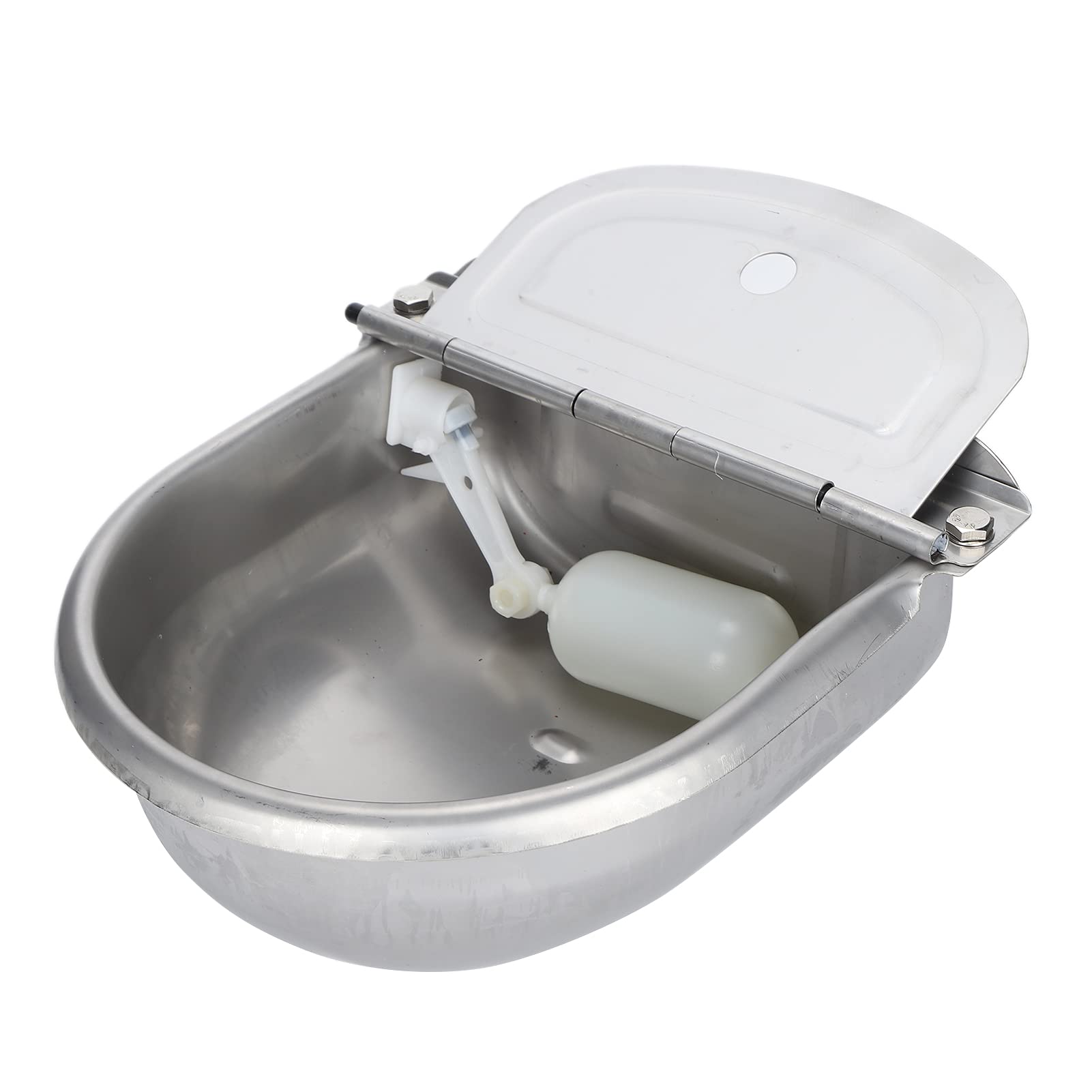 Automatic Stainless Steel Pet Water Bowl for Dogs, Cats, Livestock - Self-Filling Water Dispenser with Valve for Horses, Goats, Sheep, Pigs - Perfect for Indoor/Outdoor Use in Homes, Farms, and Ranches