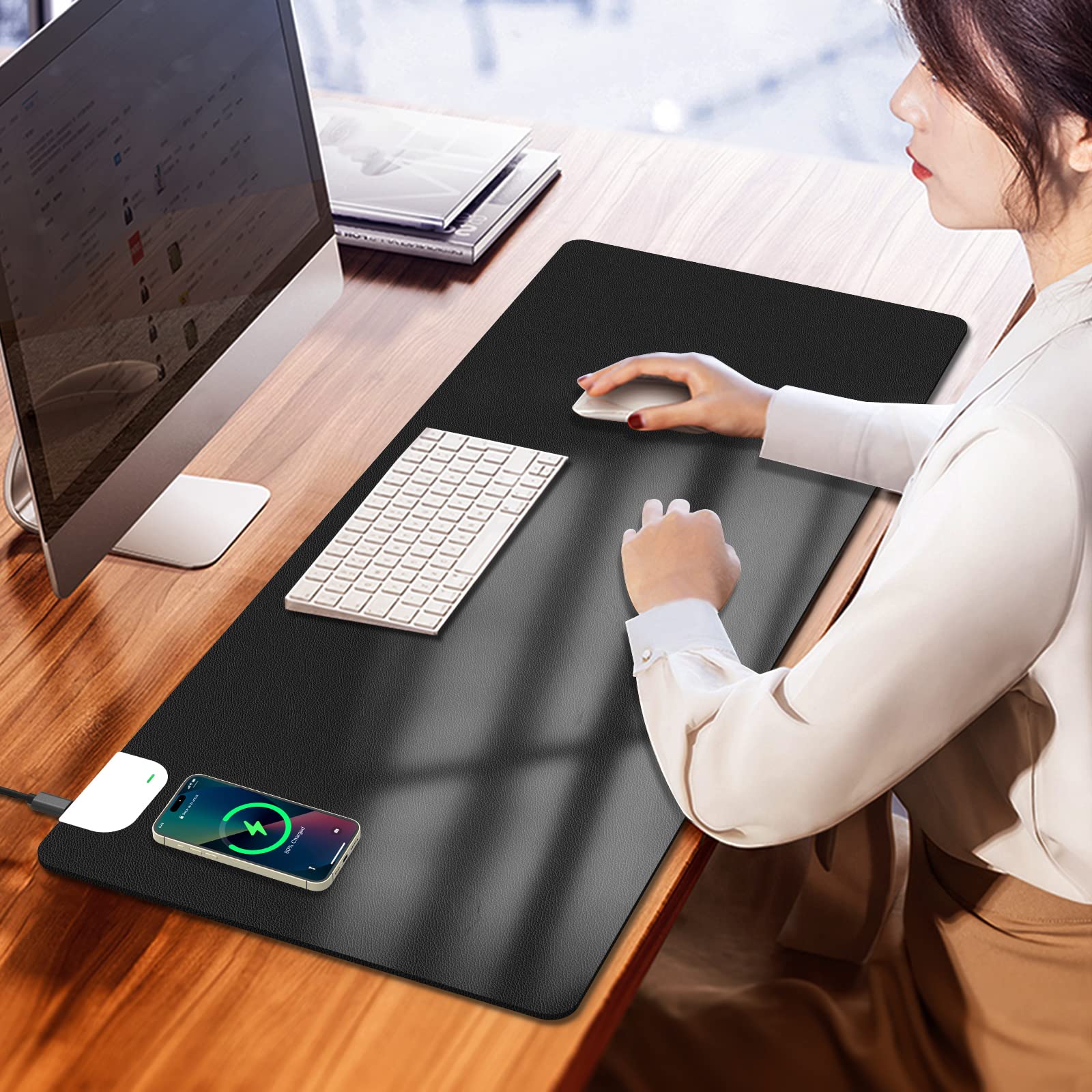 Wireless Charging Desk Mat - 31.5