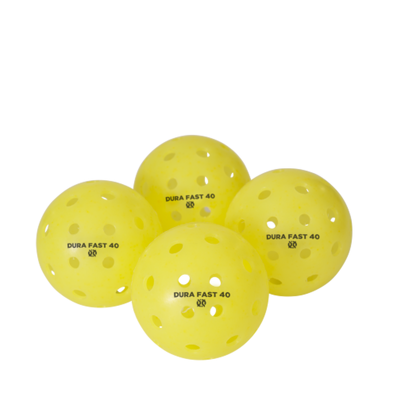 Onix Dura Fast 40 Outdoor Pickleball Balls - 4 Pack (Yellow) | High-Visibility Tournament Balls for Competitive Play & Recreational Games